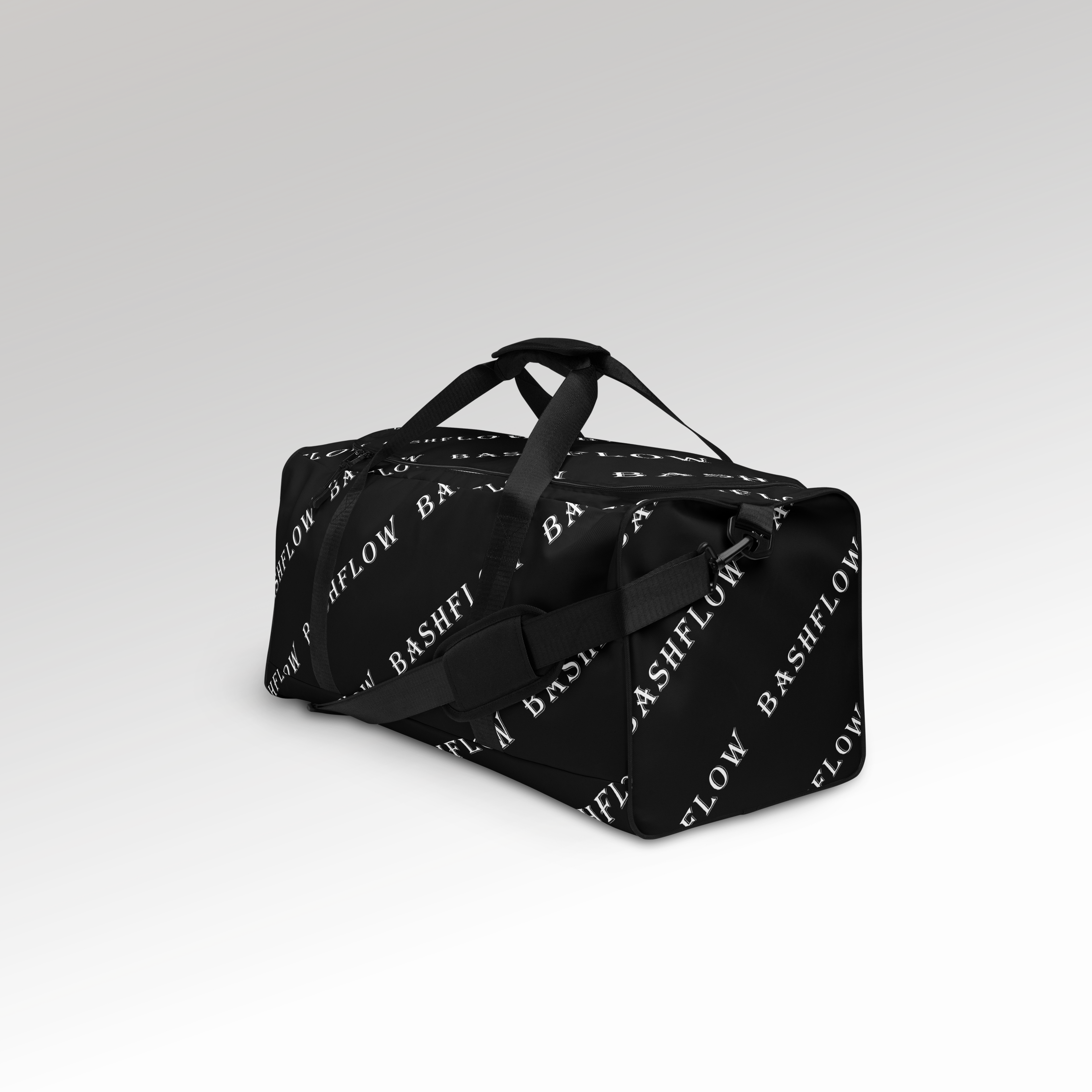 Slant Black Duffle Bag