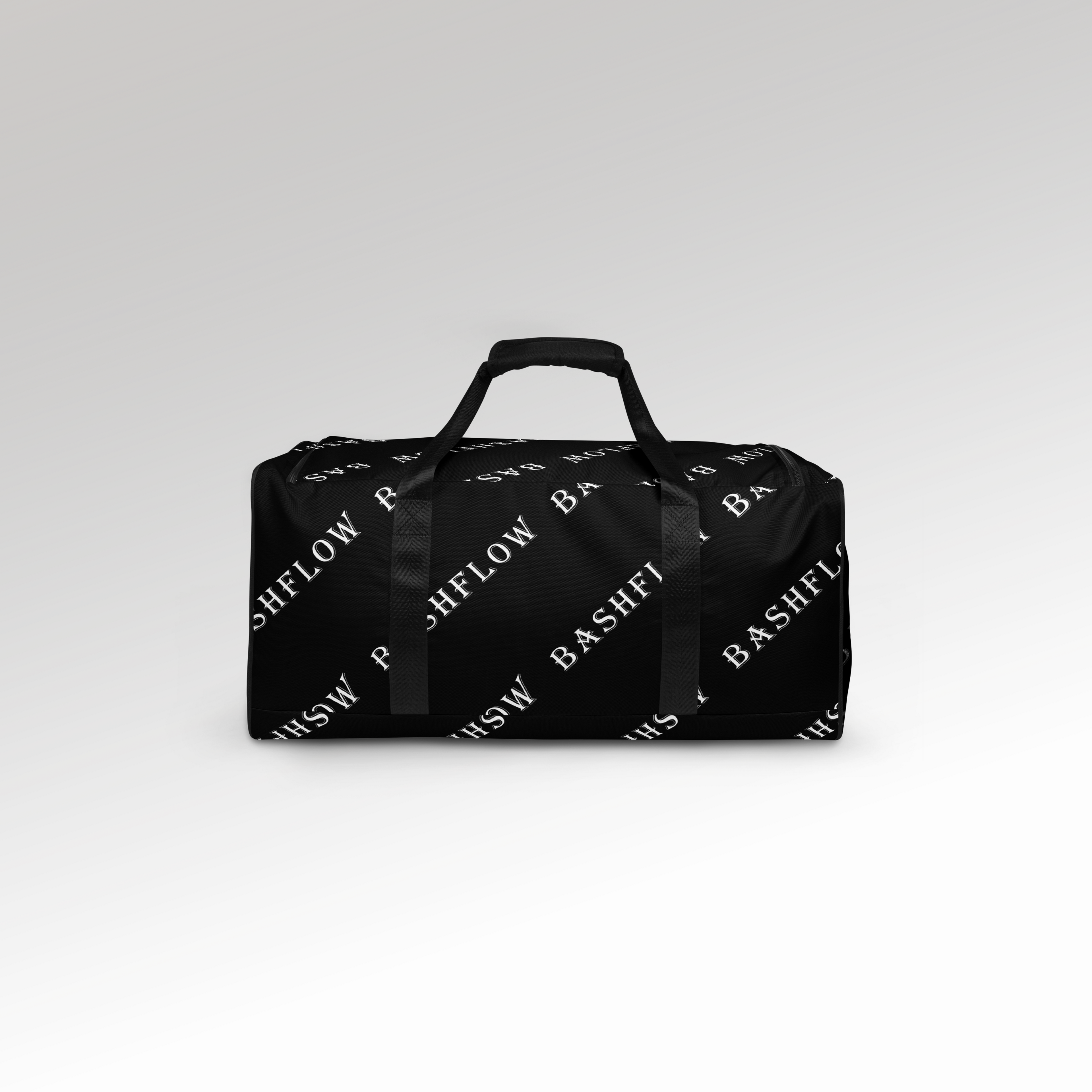 Slant Black Duffle Bag