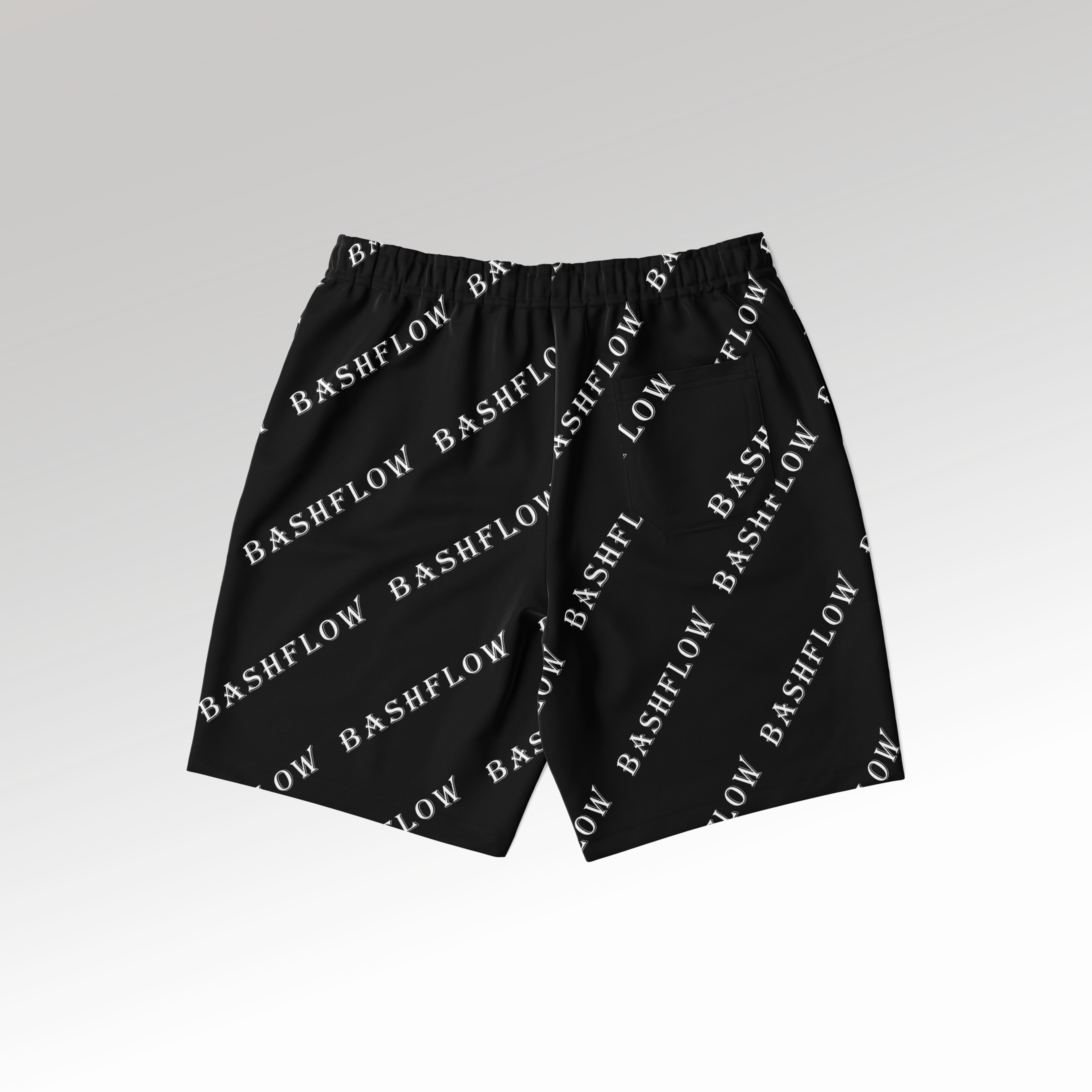 Slant Black Shorts