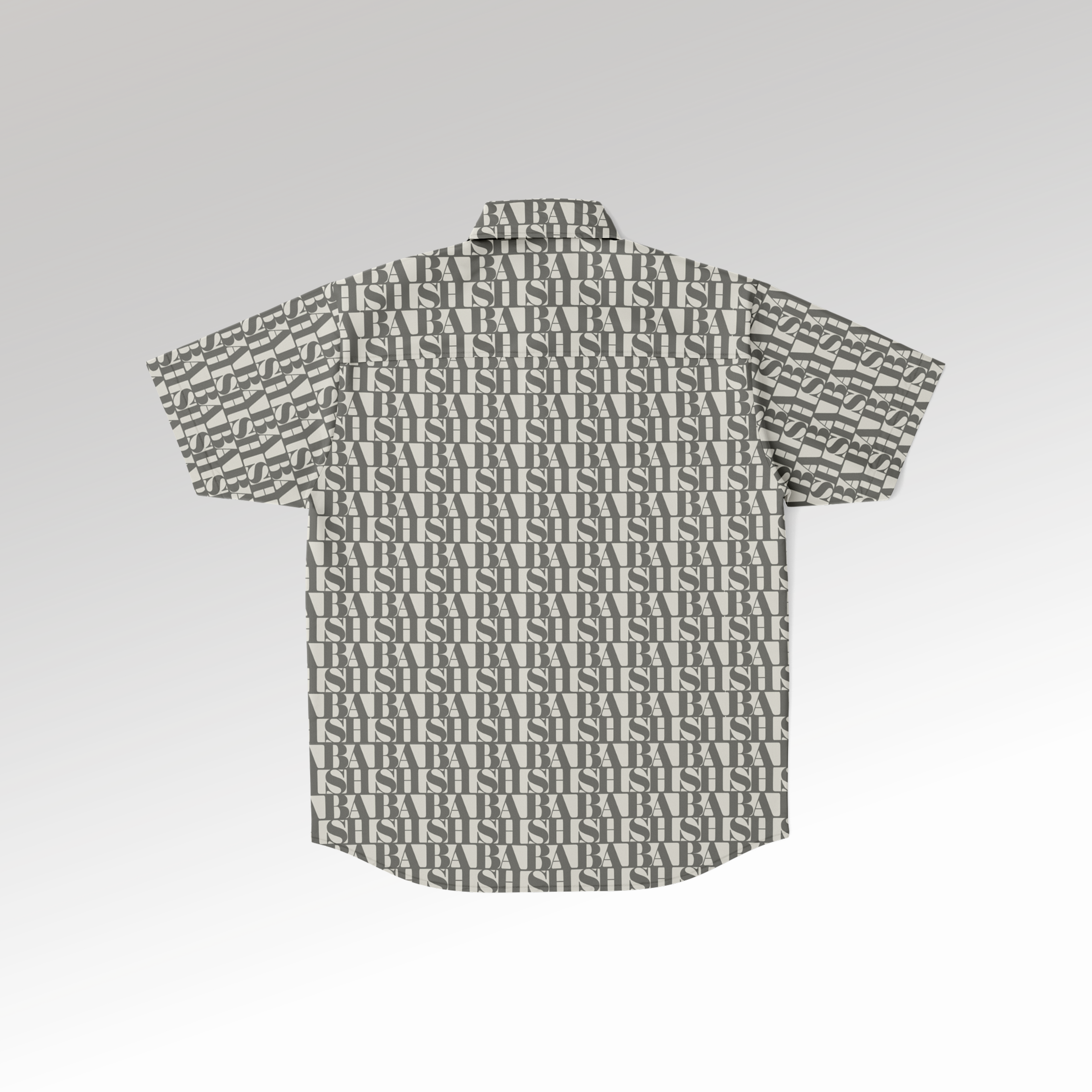 Monogram Collar Button-Down CRÈME