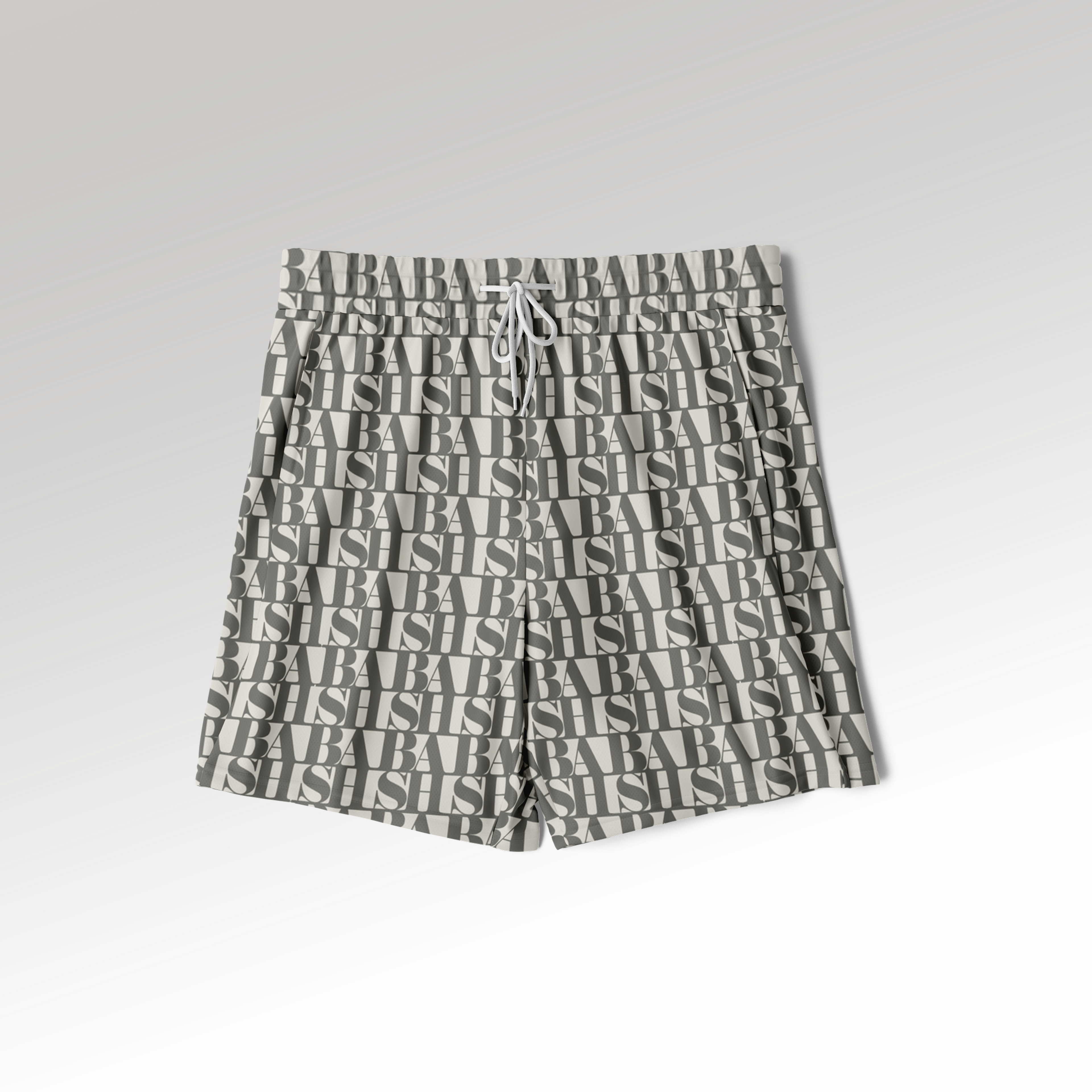 BASH Monogram 2-in-1 Athletic Shorts CRÈME