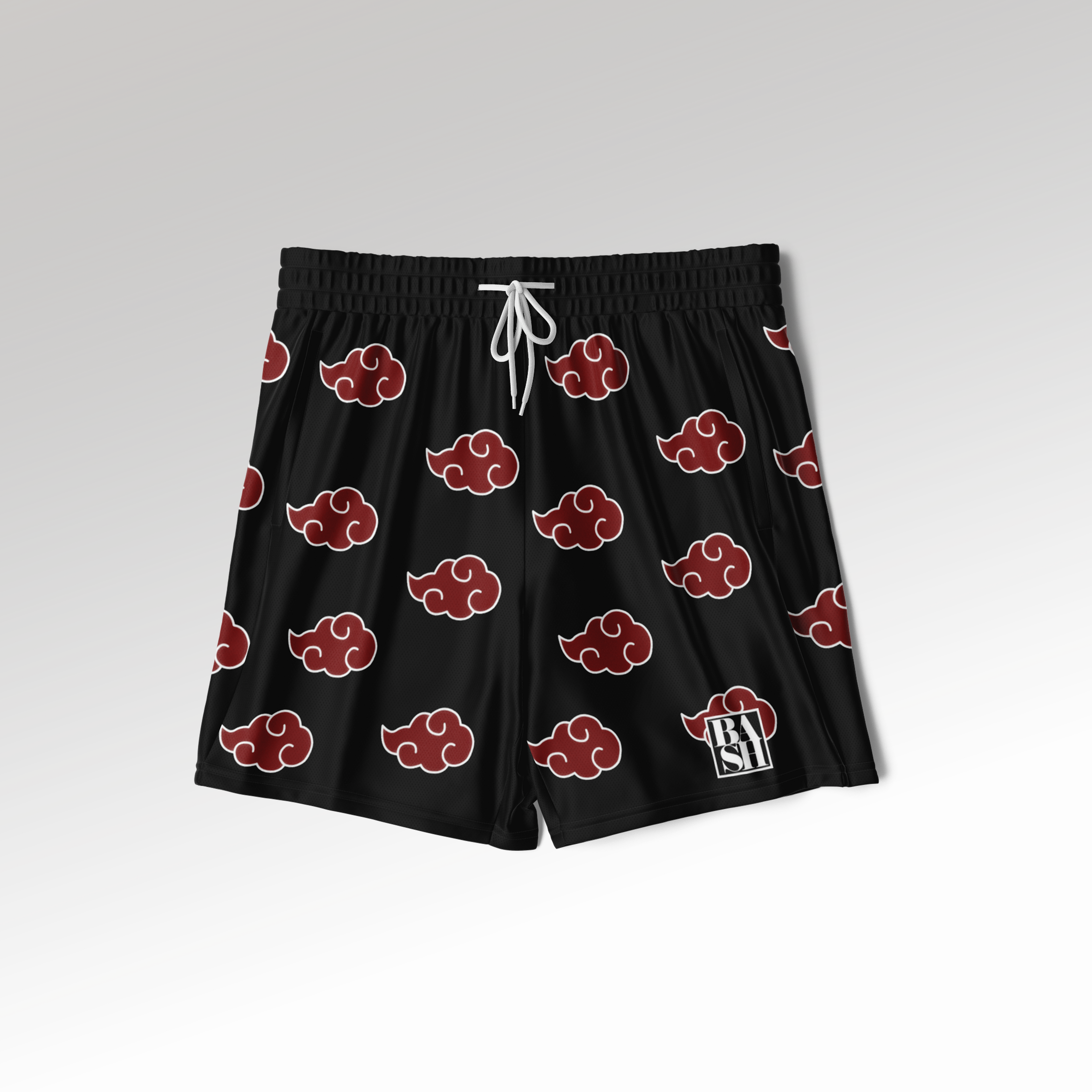 Akatsuki Cloud 2-in-1 Shorts - BLACK