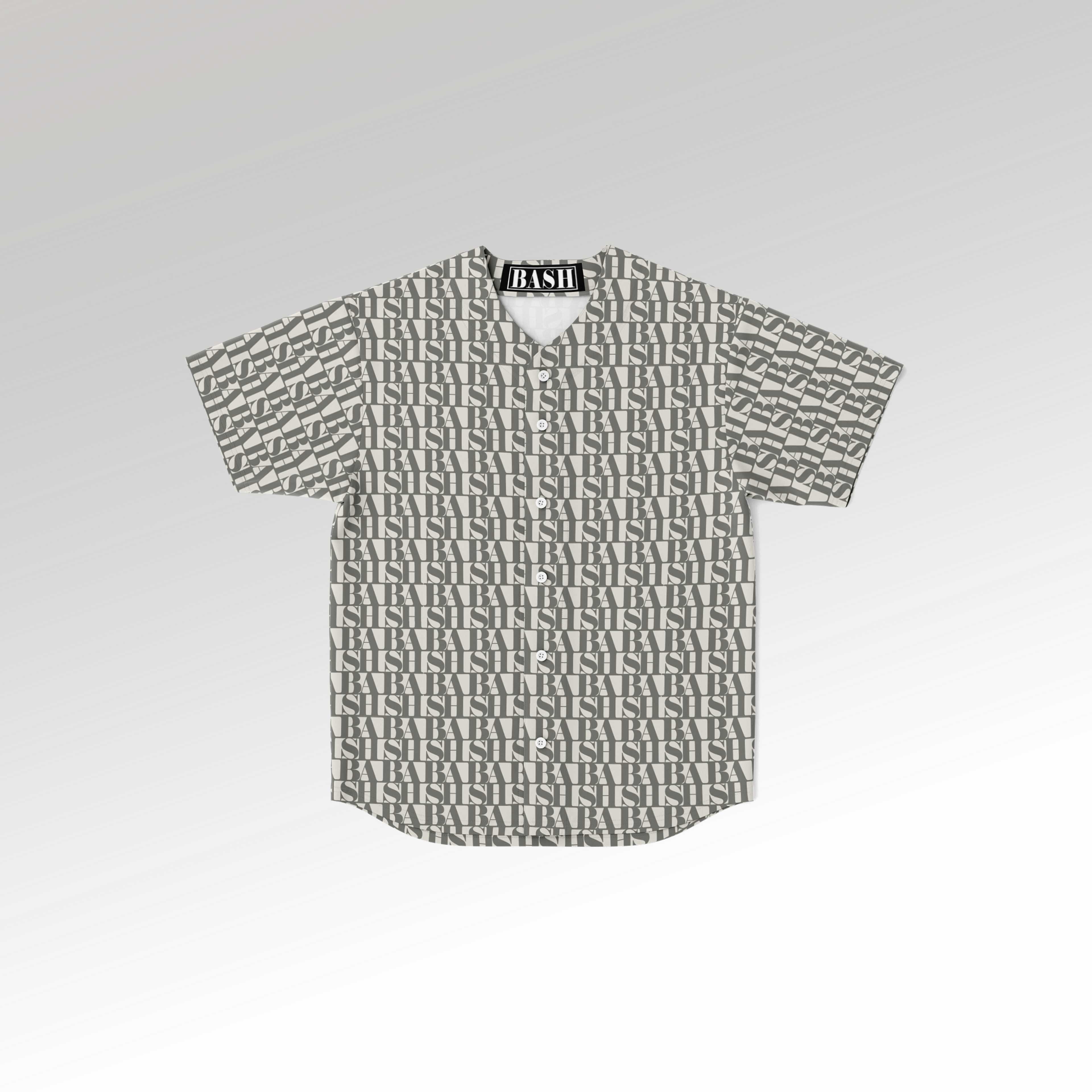 Monogram Jersey Button-Down CRÈME