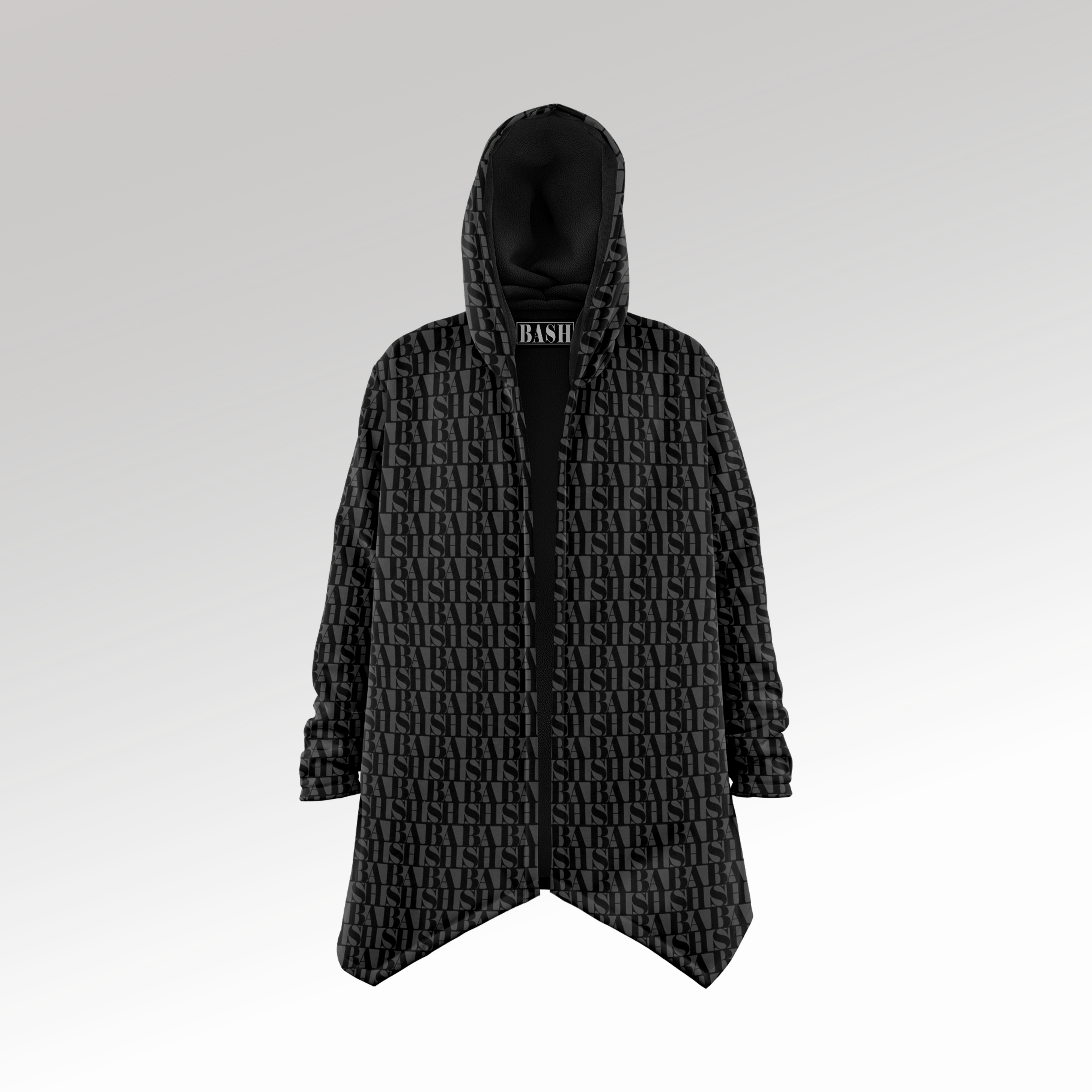 Monogram Microfleece Cloak NOIR