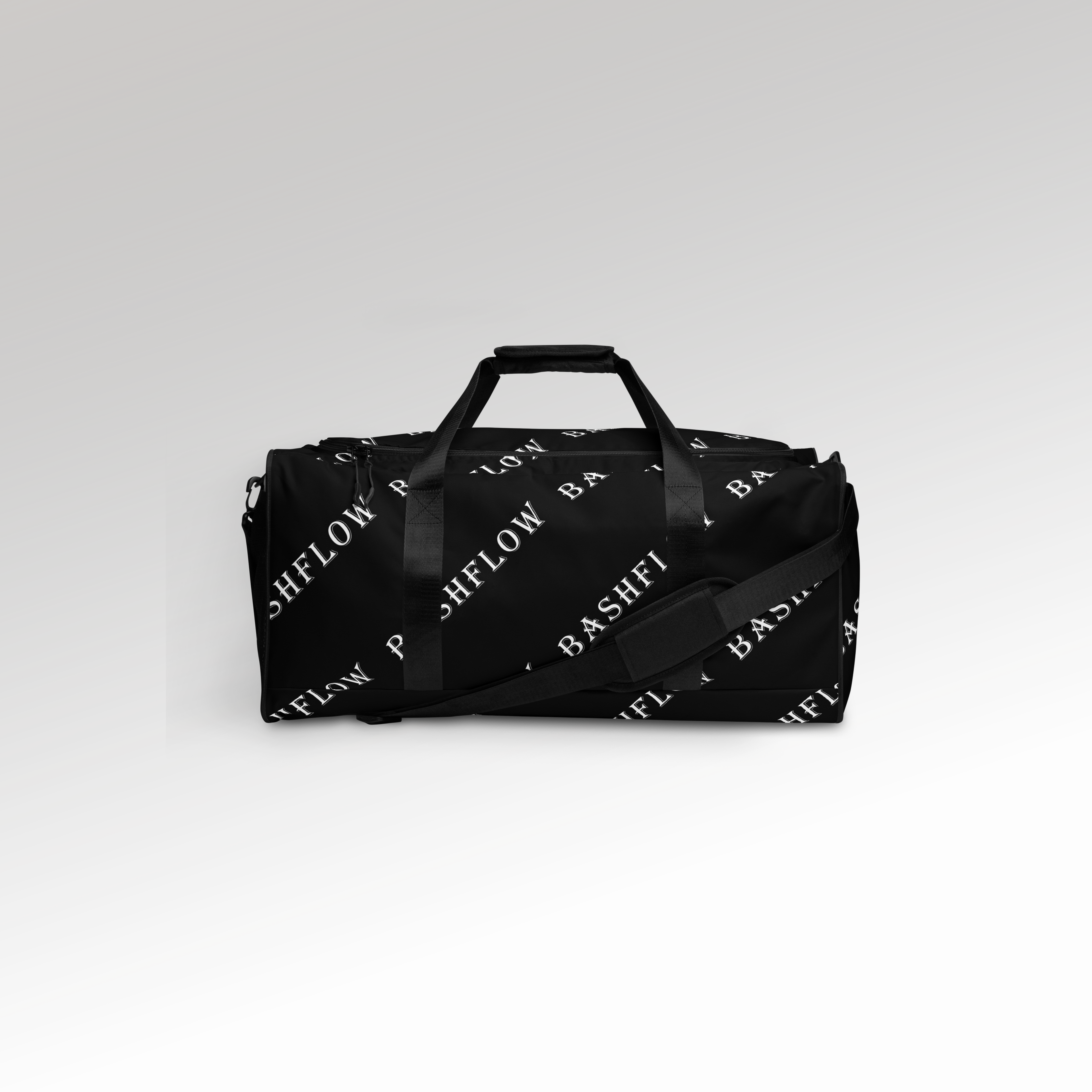 Slant Black Duffle Bag