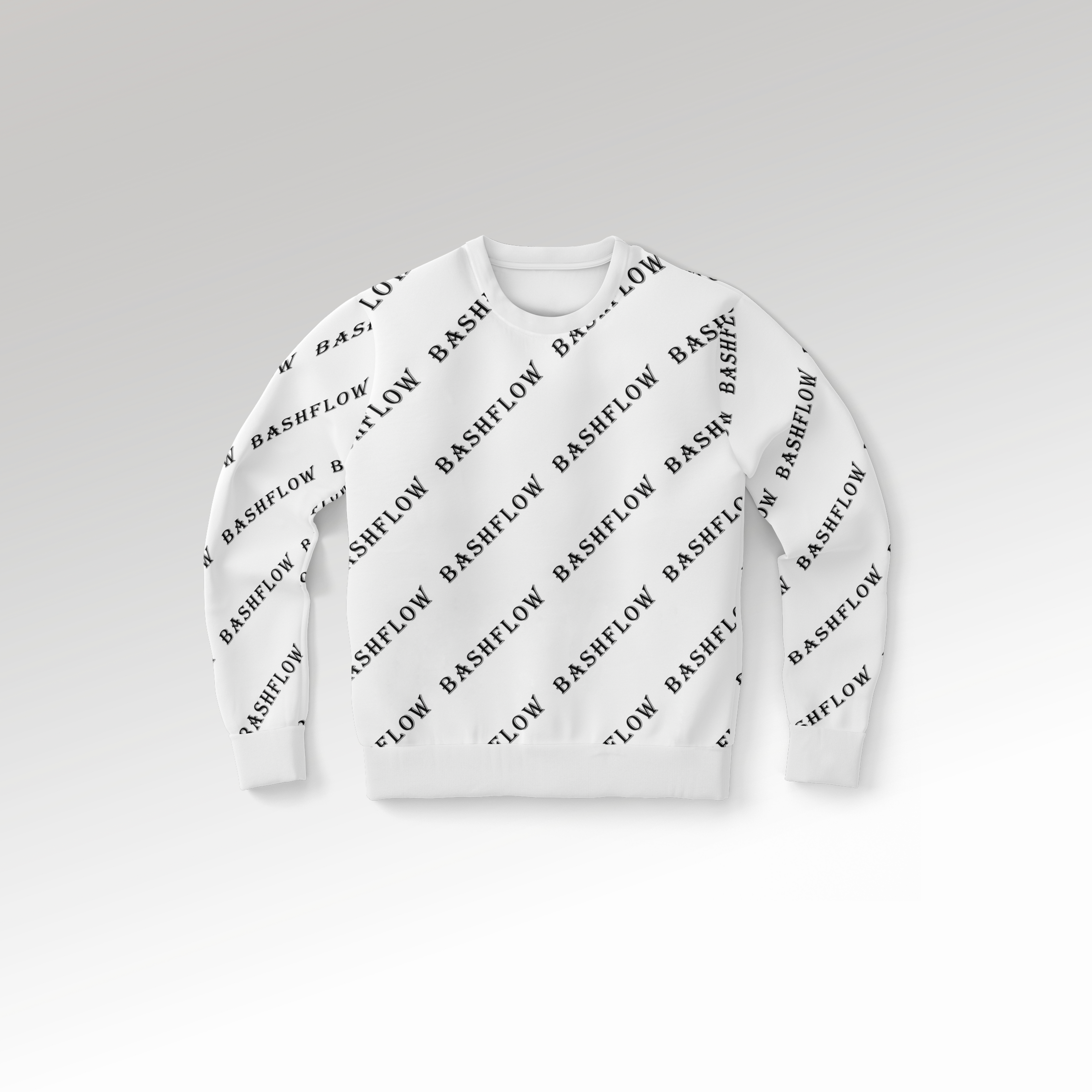 Slant White Sweatshirt