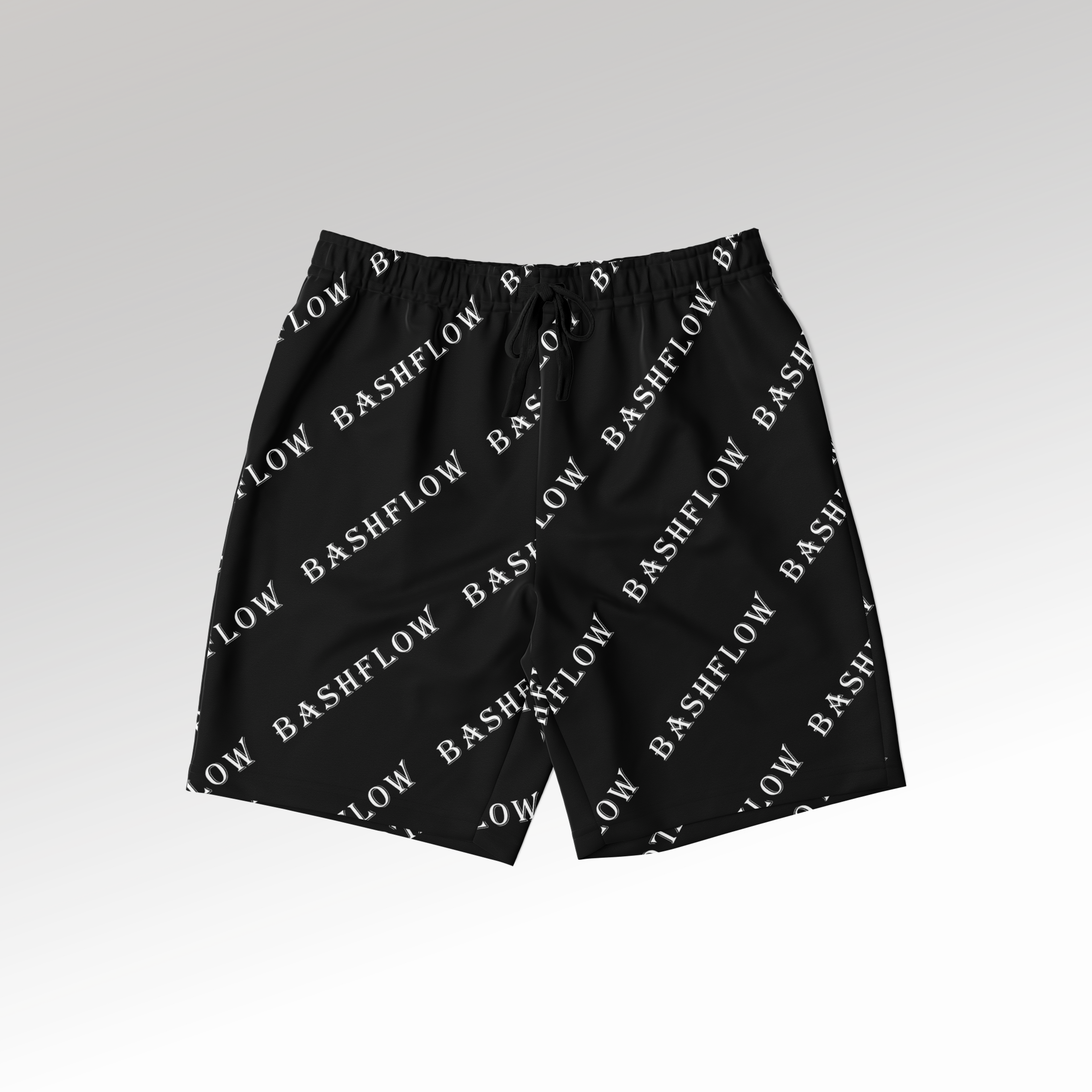 Slant Black Shorts