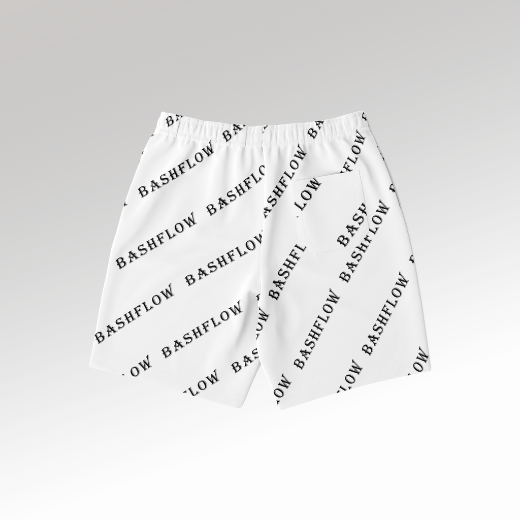 Slant White Shorts