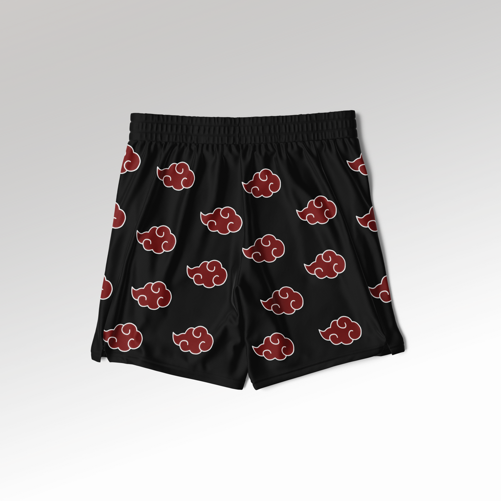 Akatsuki Cloud 2-in-1 Shorts - BLACK