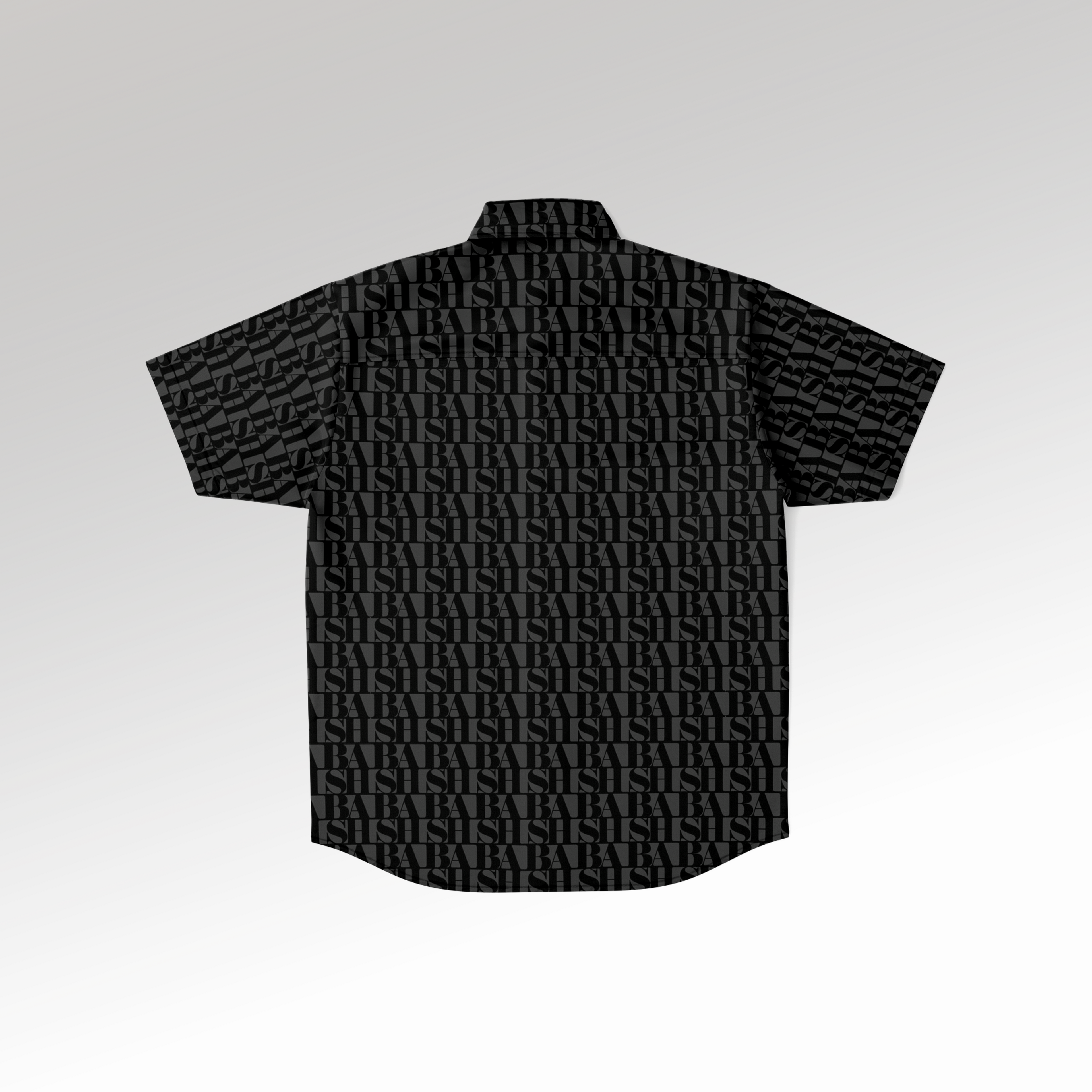 Monogram Collar Button-Down NOIR