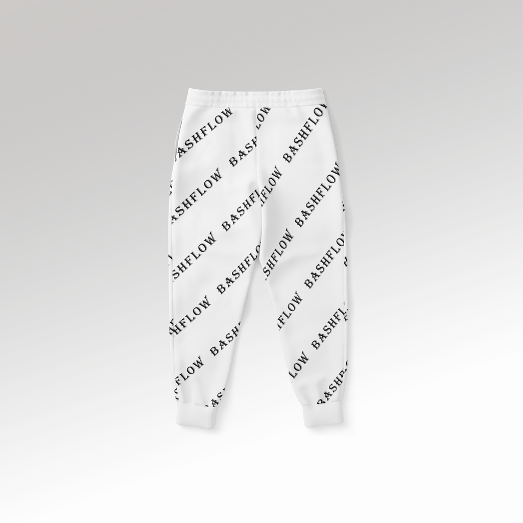 Slant White Joggers