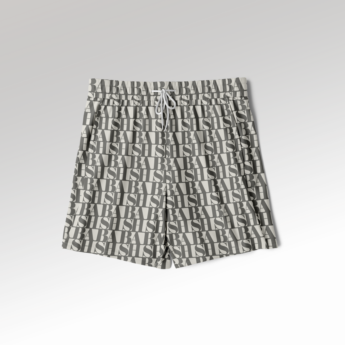 BASH Monogram 2-in-1 Athletic Shorts CRÈME