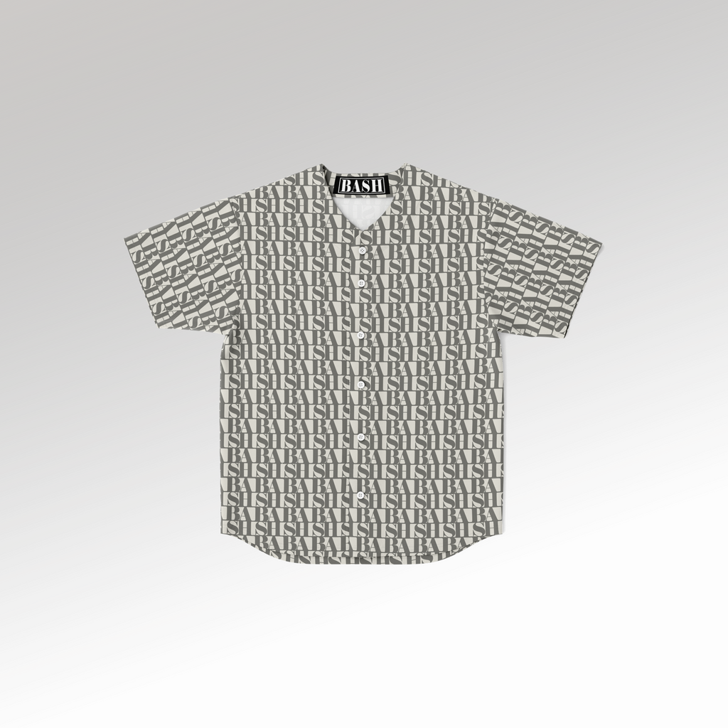 Monogram Jersey Button-Down CRÈME