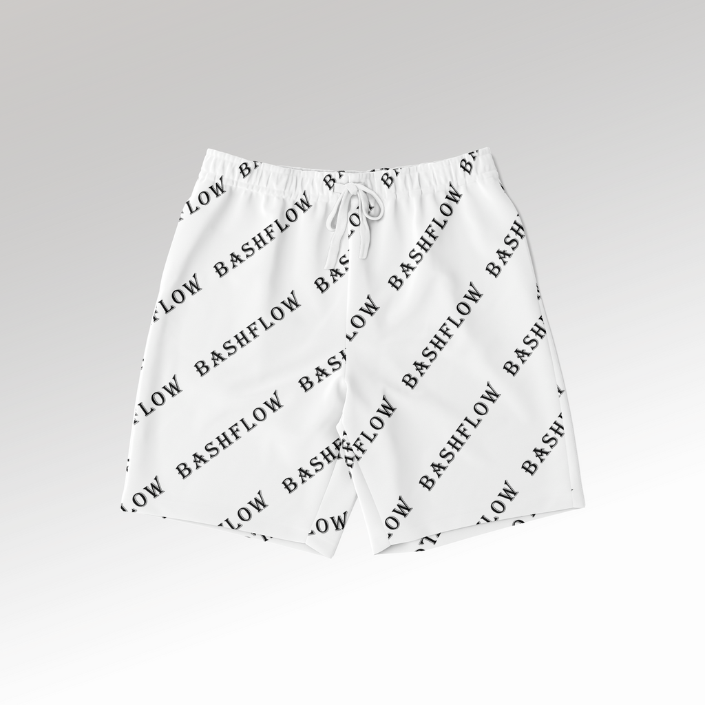 Slant White Shorts