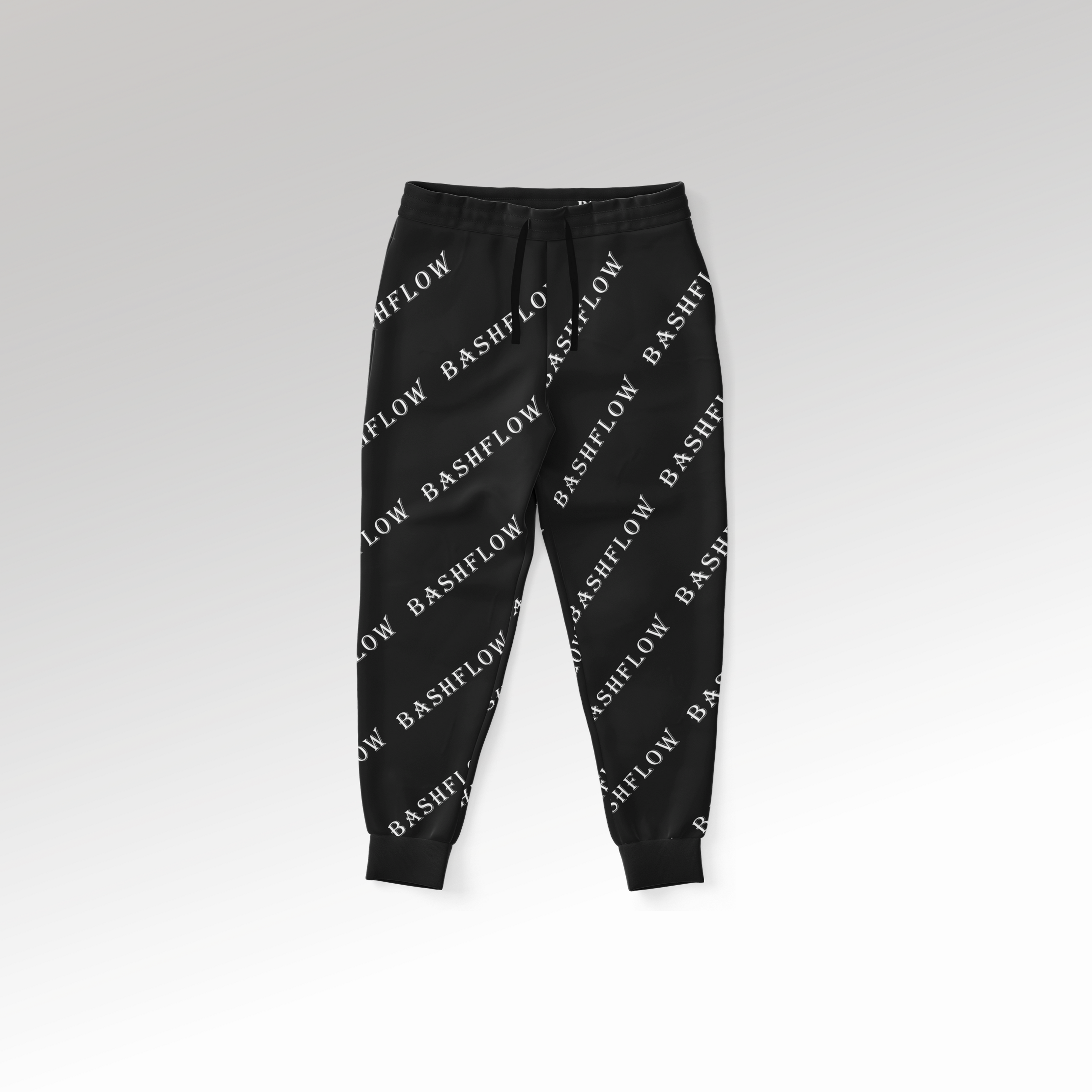 Slant Black Joggers
