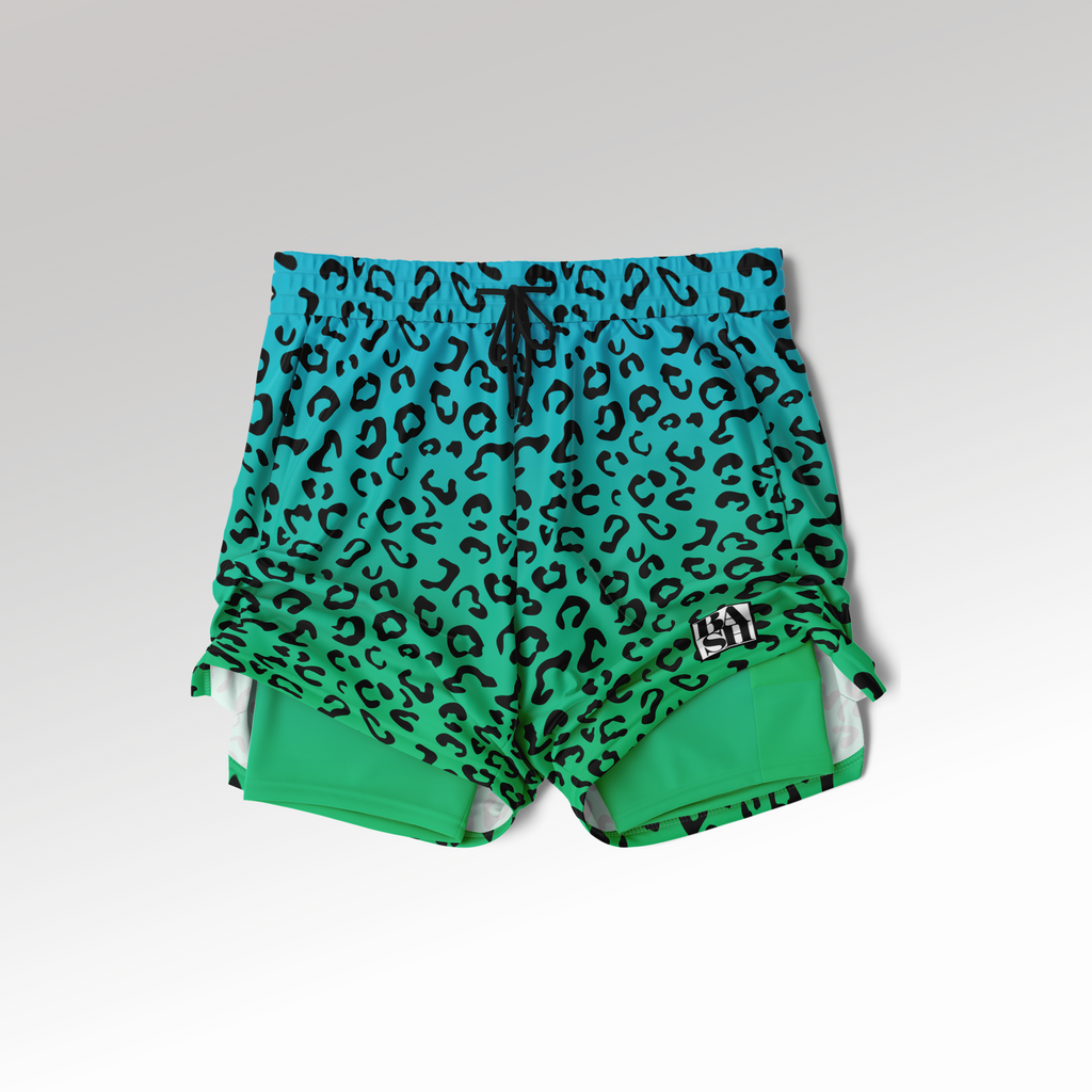 Ocean Leopard 2 - 1 Athletic Shorts