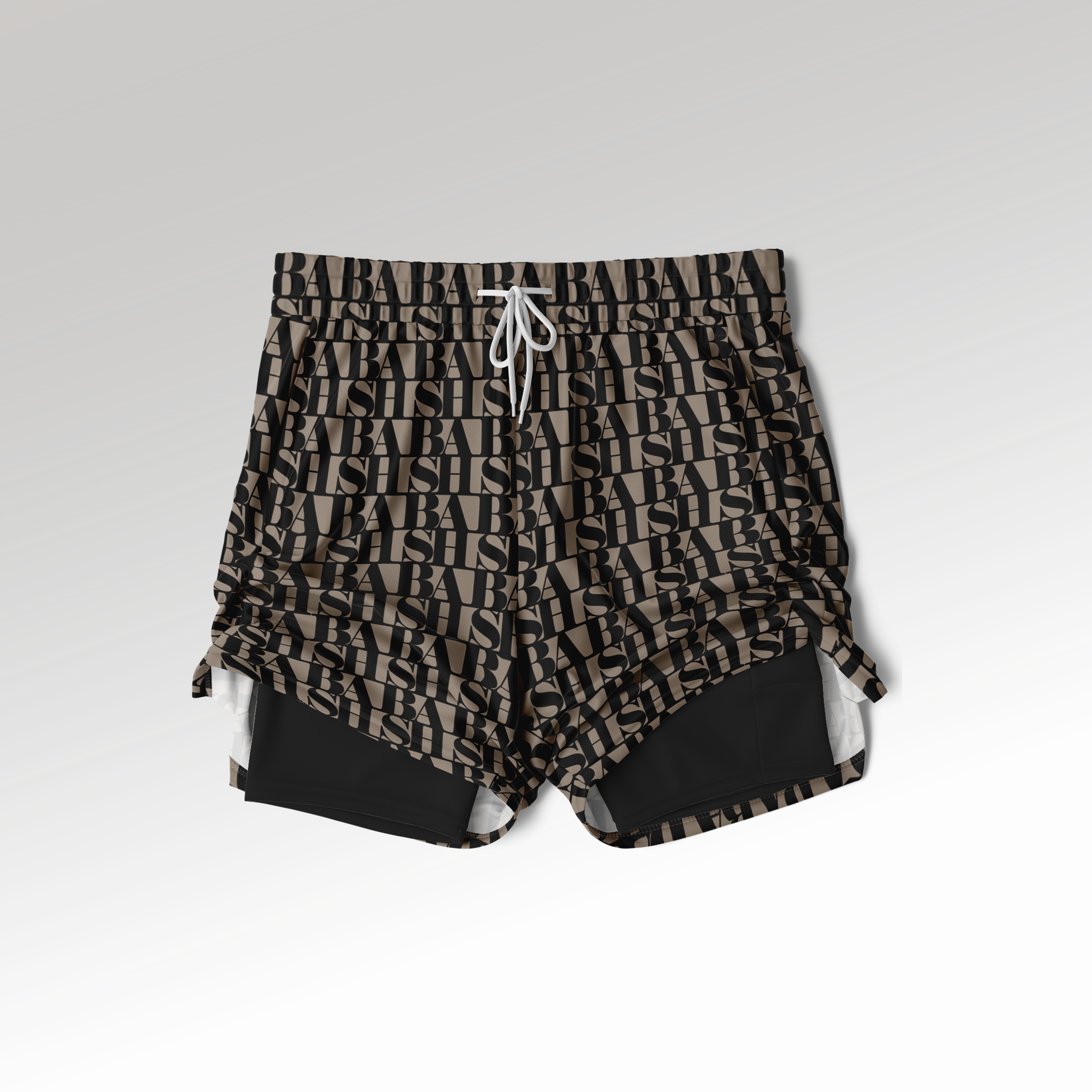 BASH Monogram 2-in-1 Athletic Shorts CLASSIQUE