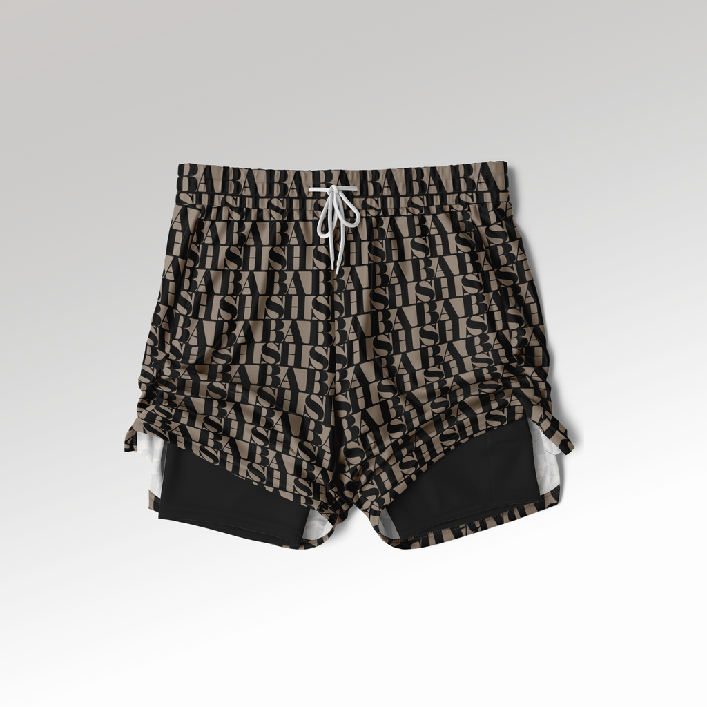 BASH Monogram 2-in-1 Athletic Shorts CLASSIQUE