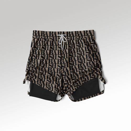 BASH Monogram 2-in-1 Athletic Shorts CLASSIQUE